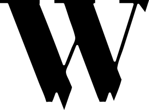 w logo black